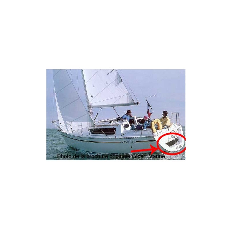 Hublot arrière en plexiglass pour Gib Sea 282