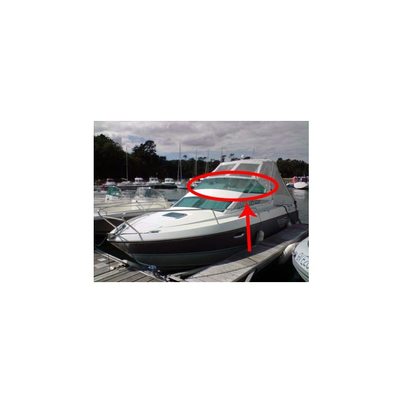 Pare-brise en plexiglass pour bateau Flyer 7 Bénéteau