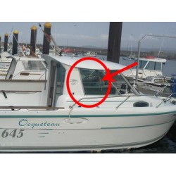 Vitre latérale arrière en plexiglass Ocqueteau 645