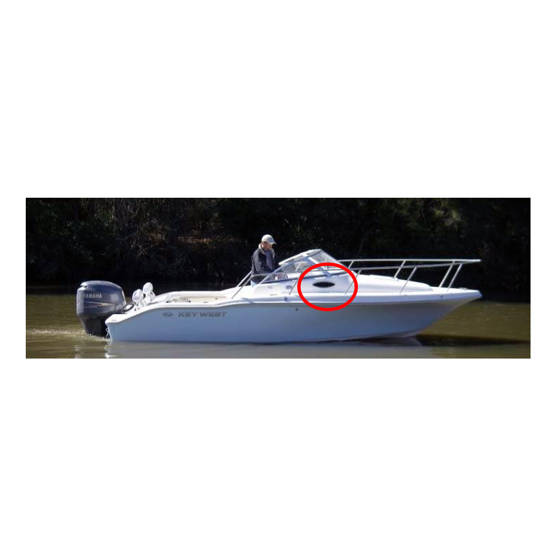 Hublot latéral KEY-WEST 211WA en plexiglass pour bateau