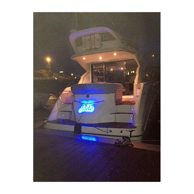 Lettres LED et Inox 316 L poli miroir