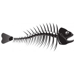 Sticker adhésif poisson pour décorer votre bateau à la couleur de votre choix