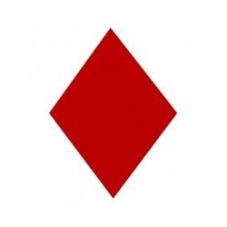 Marquage de votre voile losange féminin rouge