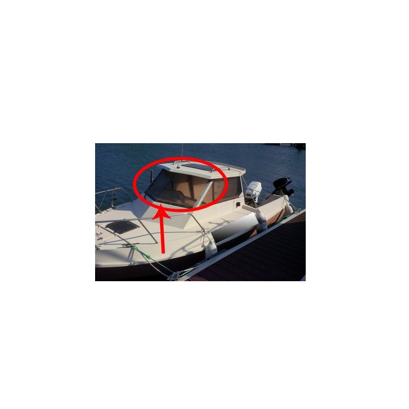 Pare-brise Aliénor 530 en plexiglass pour bateau