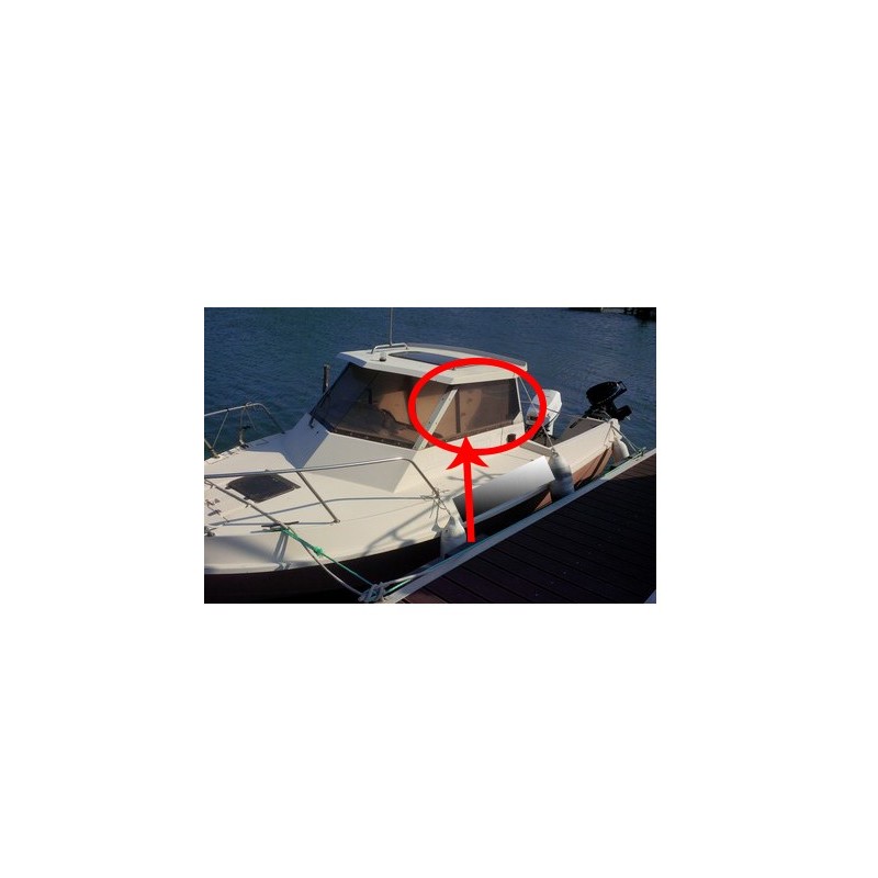 Vitre latérale Aliénor 530 en plexiglass pour bateau