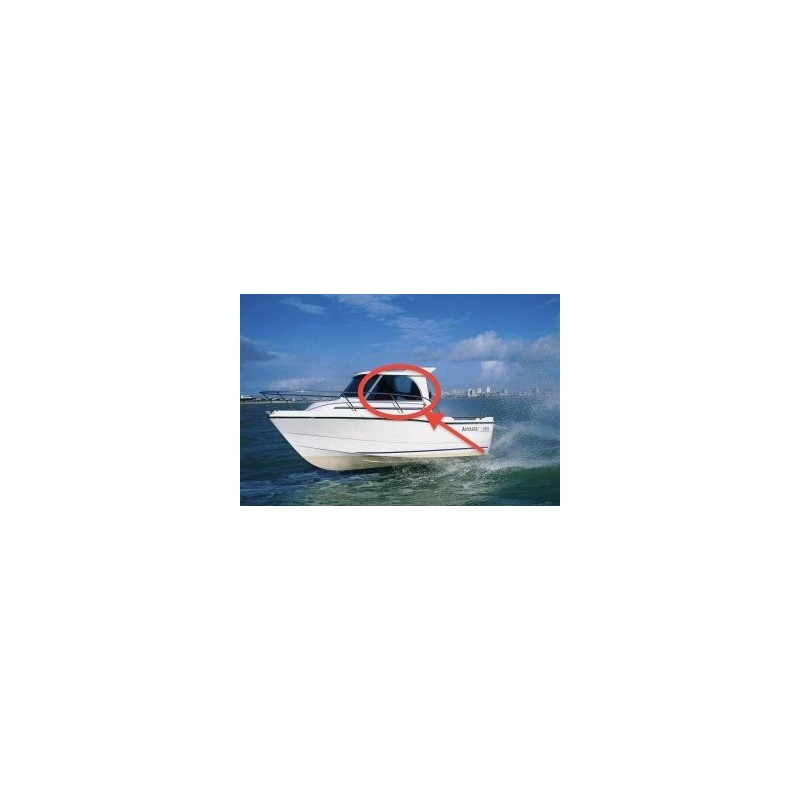 Vitre latérale Antares Calanque 550 en plexiglass pour bateau