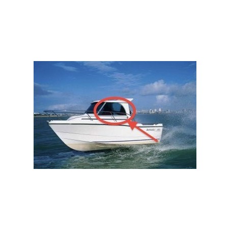 Vitre latérale Antares Calanque 550 en plexiglass pour bateau