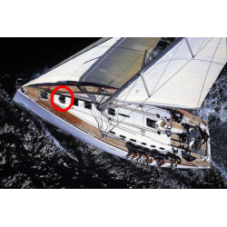 Vitre panneaux de pont arrondi First 47.7 Bénéteau
