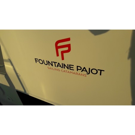 Sticker Fountaine Pajot logo pour catamaran à voile