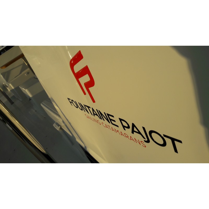Sticker Fountaine Pajot logo pour catamaran à voile
