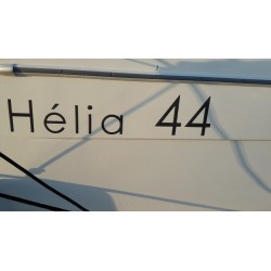 Sticker Fountaine Pajot logo pour HELIA 44