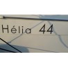 Sticker Fountaine Pajot logo pour HELIA 44