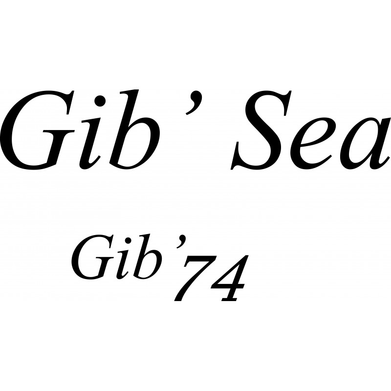 Sticker Gib'sea Gib'74 pour coque de bateau.