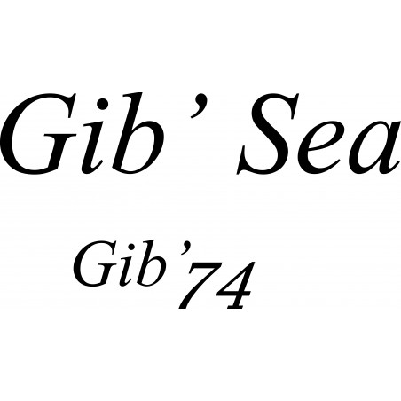 Sticker Gib'sea Gib'74 pour coque de bateau.