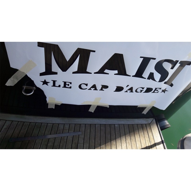 Nom de bateau en inox