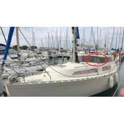 Pare-brise de coté Evasion 29 en plexiglass pour bateau