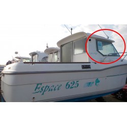 Vitres latérales Ocqueteau 625 Espace en plexiglass pour bateau
