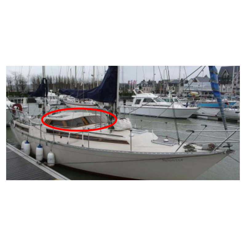 Pare-brise Evasion 37 en plexiglass pour bateau