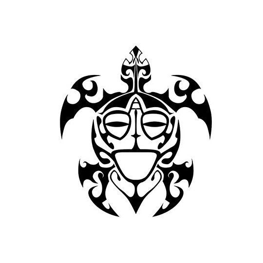 Vinilo barco tortuga maorí