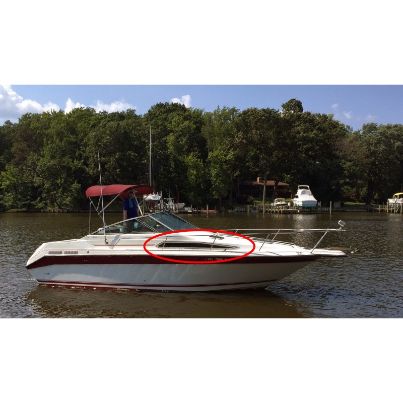 Sea Ray sundancer 250 hublot latéral en plexiglass pour bateau