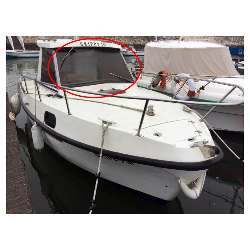 Gibsea 64 (pêche promenade) Pare-brise en plexiglass pour bateau
