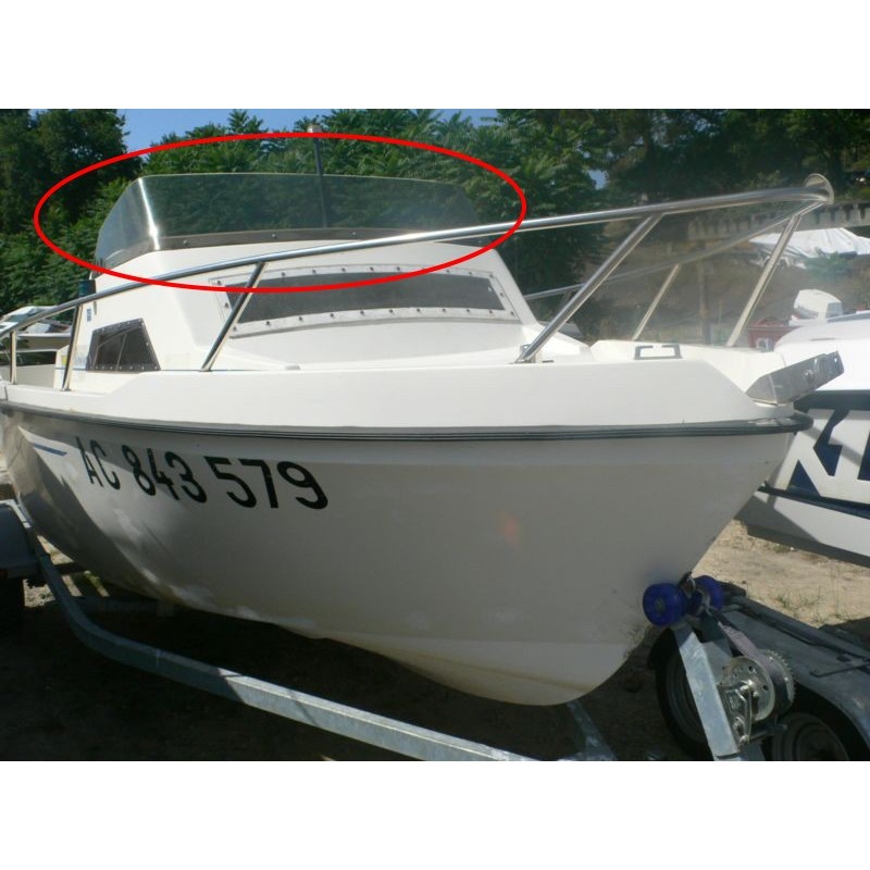 Pare-brise pour Riviera 520 en plexiglass pour bateau