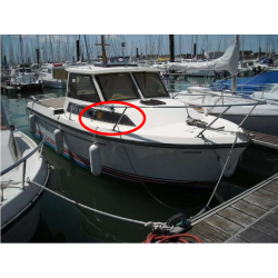 Esteou 630 hublot de cabine en plexiglass transparent pour bateau