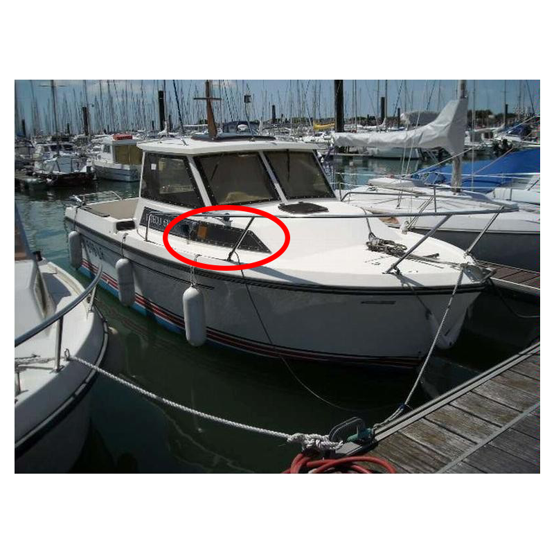 Esteou 630 hublot de cabine en plexiglass transparent pour bateau
