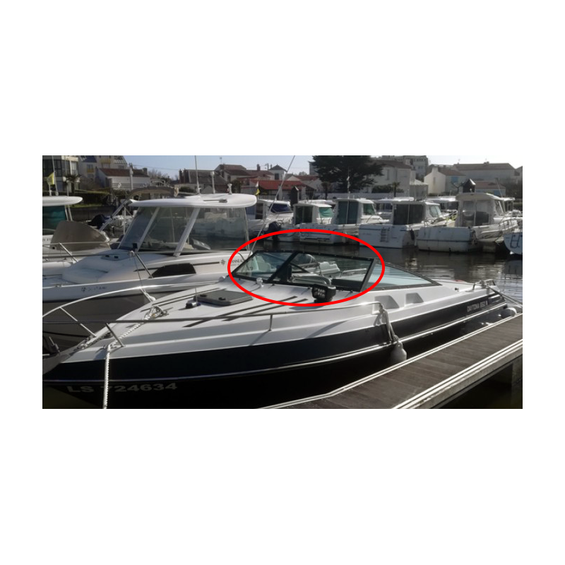 Pare-brise Daytona 650 Kelt en plexiglass pour bateau