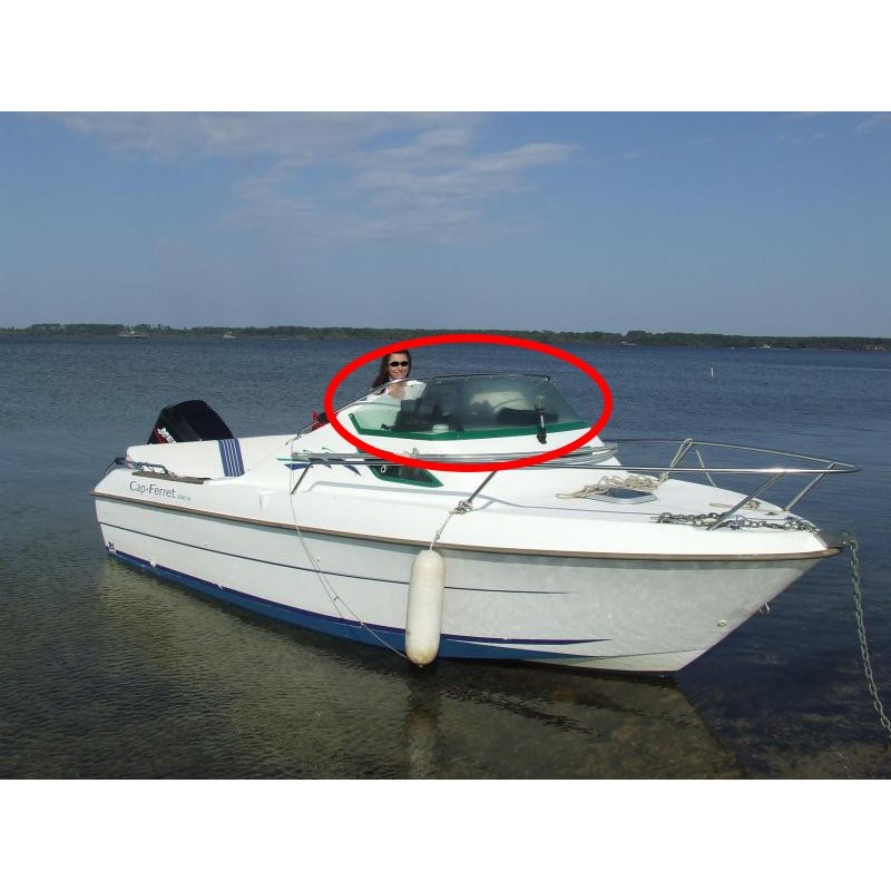 Cap ferret 550 CC pare-brise en plexiglass pour bateau