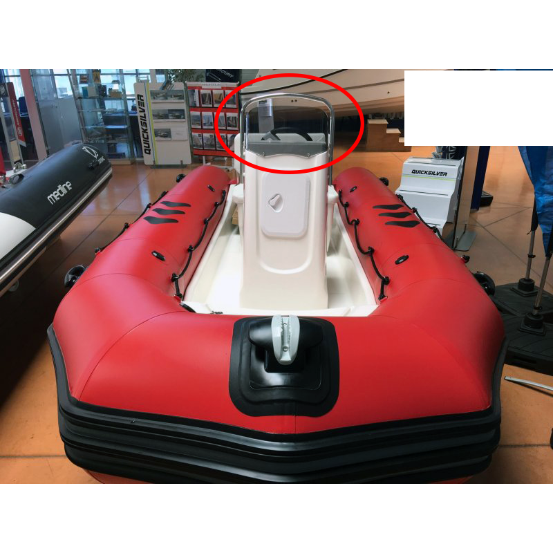 Pare-brise zodiac pro 500 en plexiglass transparent