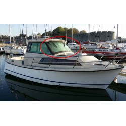 Pare-brise Antares 750 Bénéteau en plaxiglass transparent pour bateau