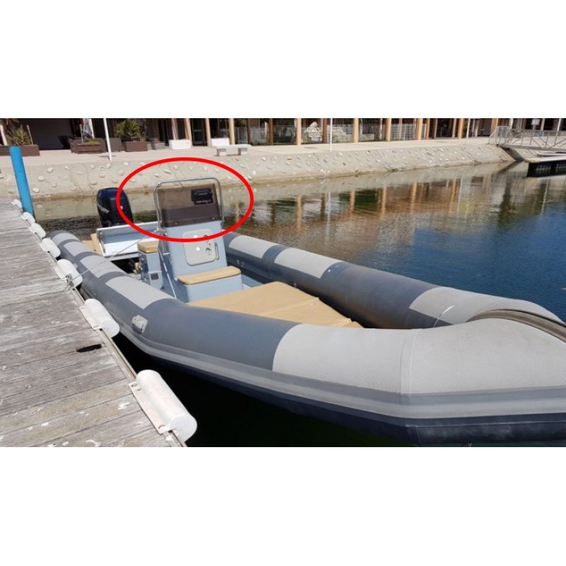 Narwhal 900 fast pare brise en plexiglass transparent pour bateau semi-rigide