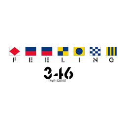 Sticker Feeling long 346 adhésif pour bateau bleu ou noir