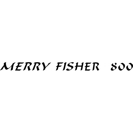 Sticker Merry Fisher 800