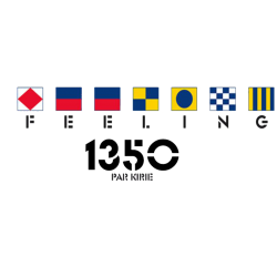 Sticker Feeling logo 1350 pour coque de bateau.