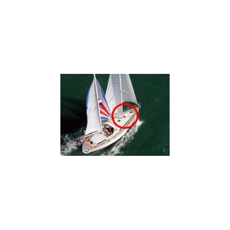 Vitrage de rechange pour panneaux de pont en plexiglas pour bateau amel 51 x 51 cm