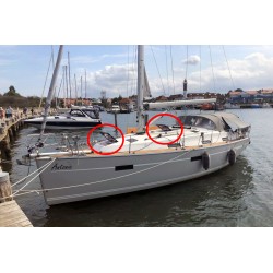 Vitrage de rechange pour panneaux de pont 57 x 54 cm Bavaria 36 cruiser