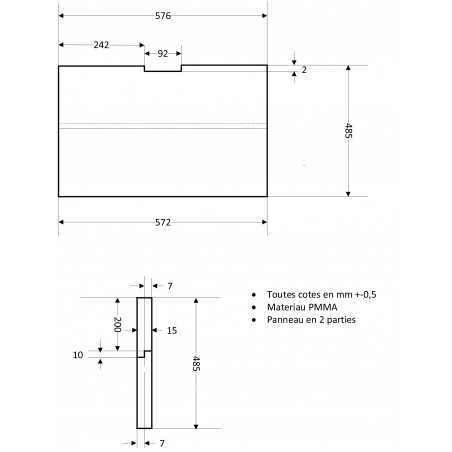 Alliage 38 porte de descente