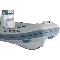 Immatriculation semi-rigide en adhésif