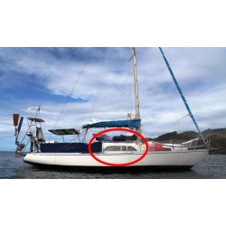 Hublot rond de 625 mm résistant aux UV et étanche pour bateau, yacht,  camping-car