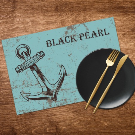 Anchor placemat with boat name option