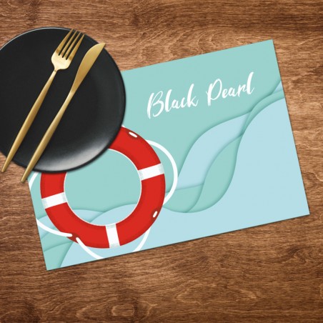 Buoy placemat with boat name option