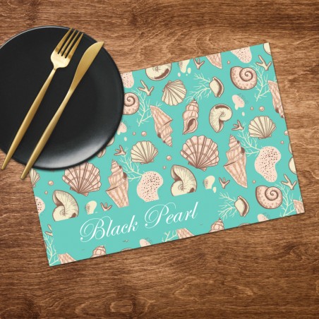 Shellfish placemat with boat name option