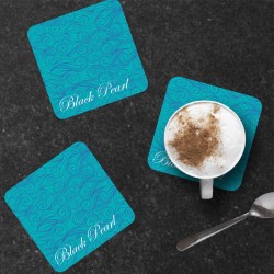 Portavasos de ola con opción de nombre de barco