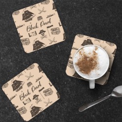 Portavasos de pirata con opción de nombre de barco