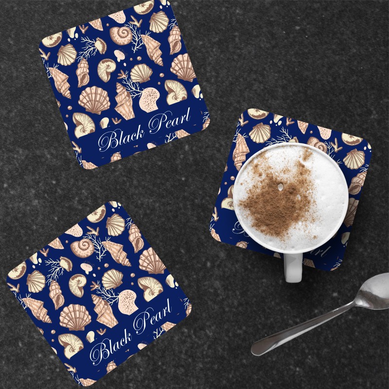 Porta-copos de marisco com opção de nome de barco