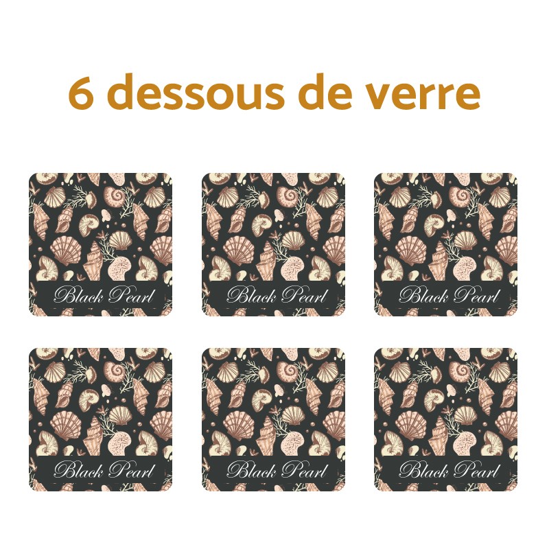 Porta-copos de marisco com opção de nome de barco