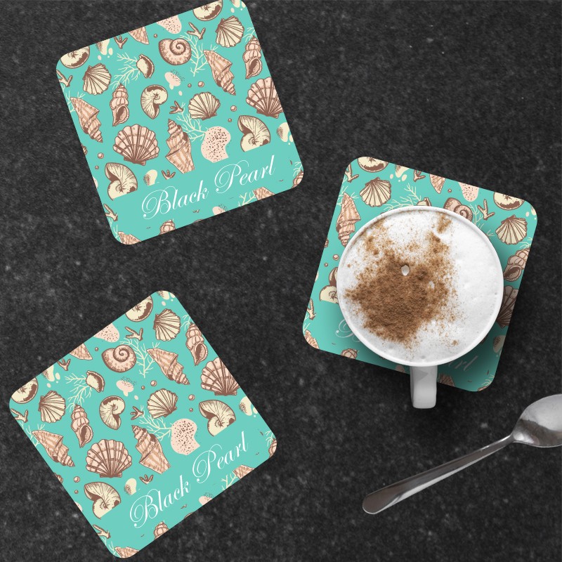 Shellfish coaster with boat name option