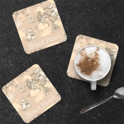 6 dessous de verre Bateau avec option nom de bateau